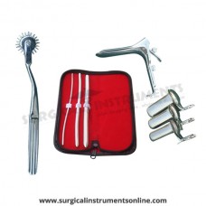 Hegar uterine dilator 3 pieces set,3-4, 7-8, 11-12, pinwheel, grave large, collin 3pcs